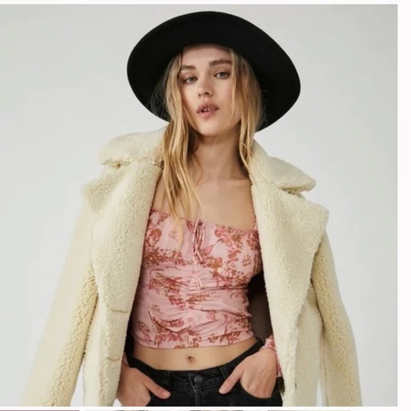 NWT FREE PEOPLE Hilary Printed Top - Picture 9 of 10